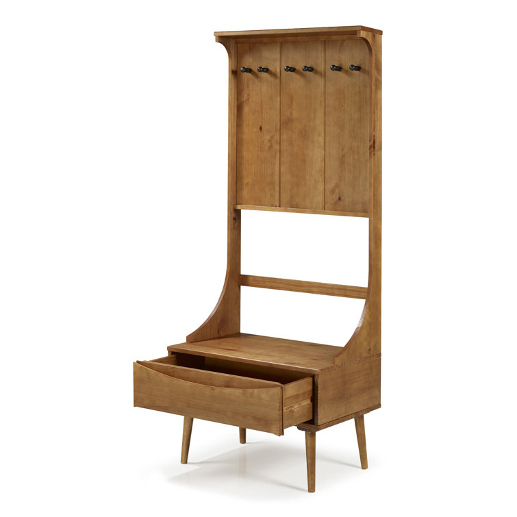 Lindley hallway bench in solid pine discount